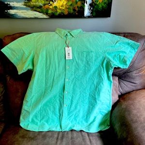 Cremieux short sleeve button down shirt XXL